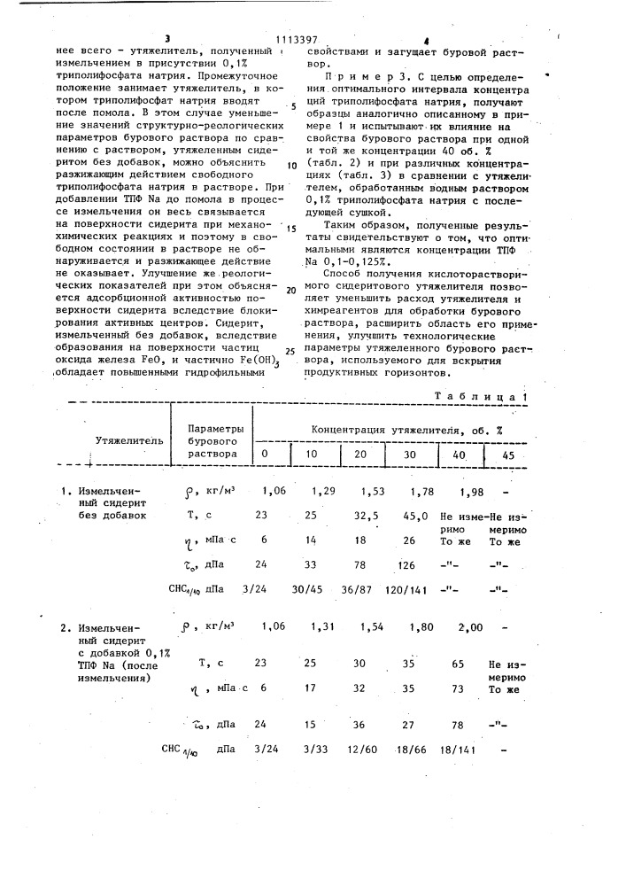 Способ получения кислоторастворимого утяжелителя для буровых растворов (патент 1113397)