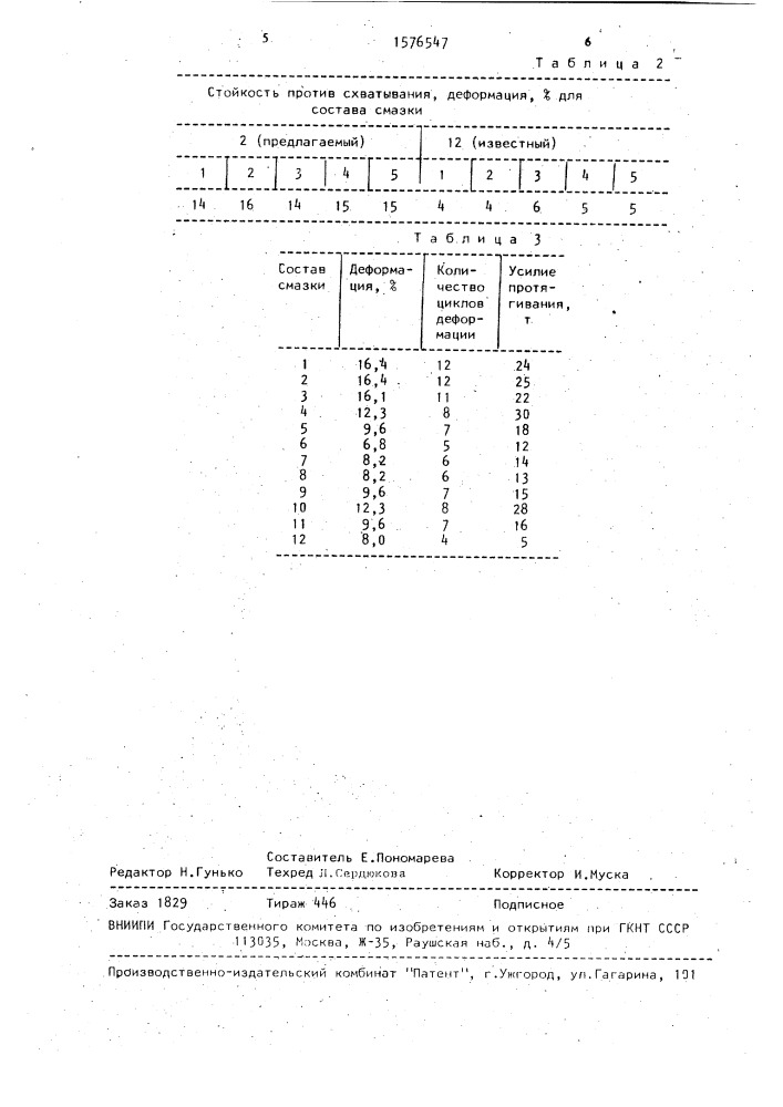 Смазка для холодной обработки металлов давлением (патент 1576547)