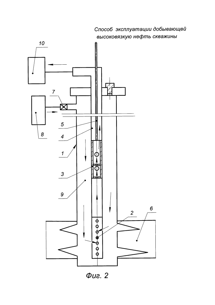 Способ эксплуатации добывающей высоковязкую нефть скважины (патент 2626484)