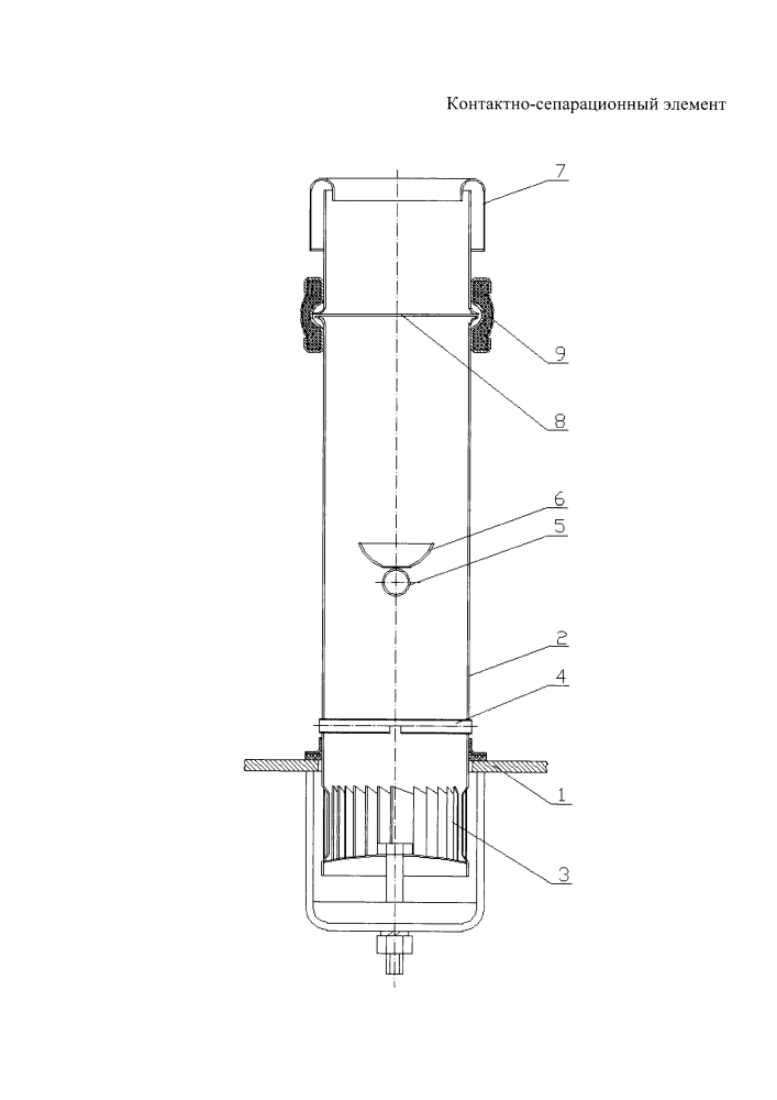 Контактно-сепарационный элемент (патент 2622656)