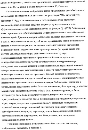 Диаминопиримидины в качестве антагонистов рецепторов р2х3 (патент 2422441)