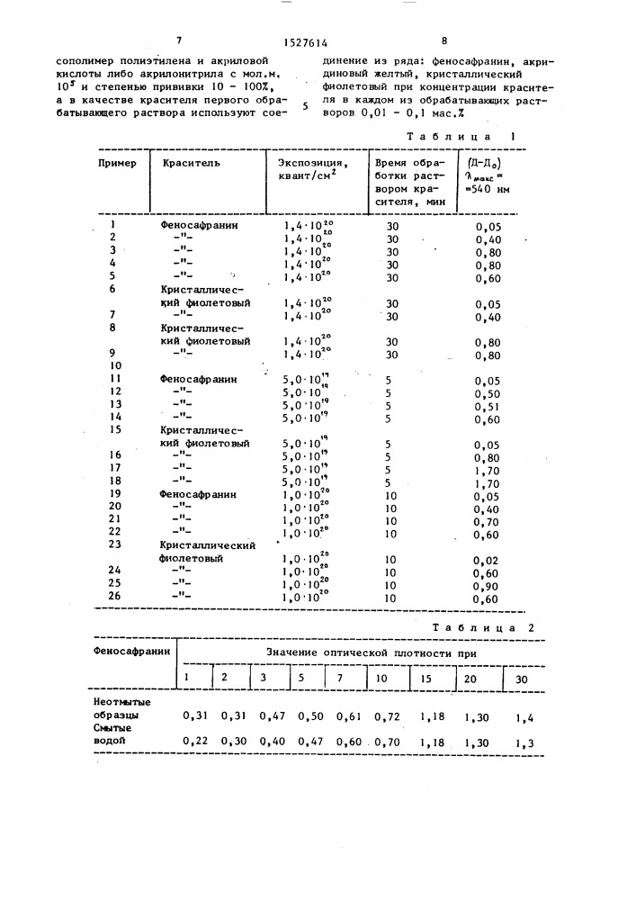 Способ получения изображения на полимерном носителе (патент 1527614)