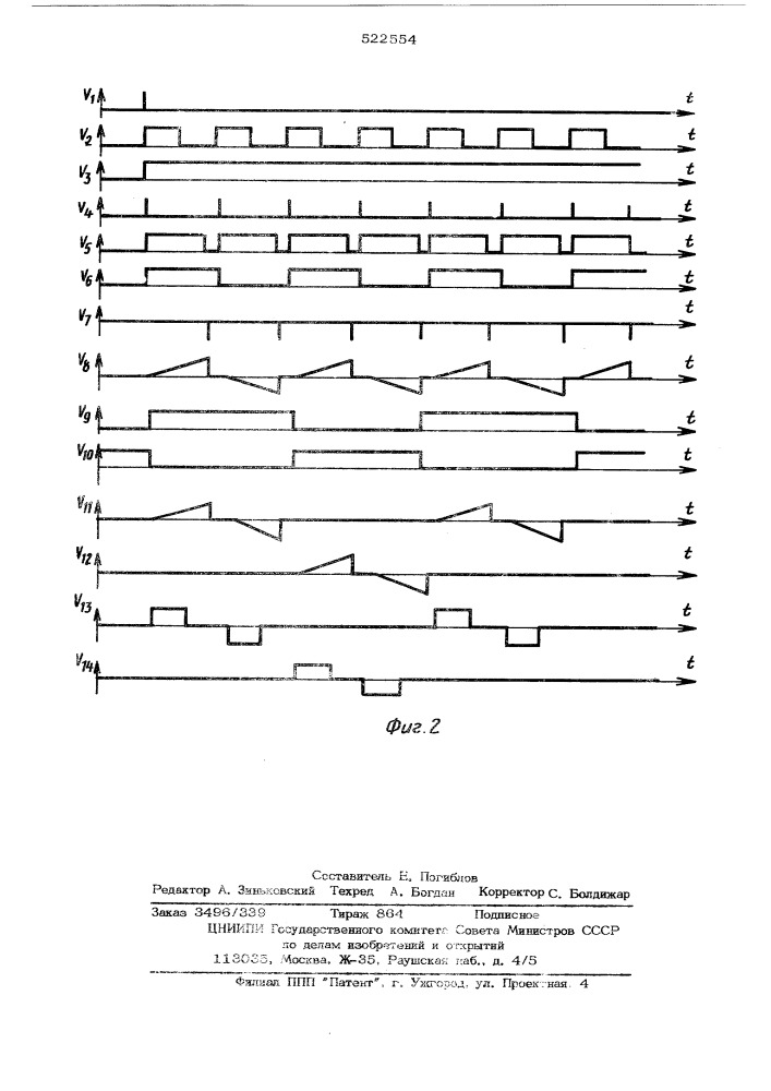 Телевизионная следящая система (патент 522554)