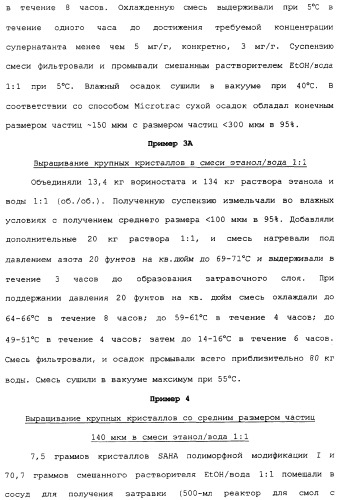 Композиции субероиланилид-гидроксаминовой кислоты и способы их получения (патент 2354362)