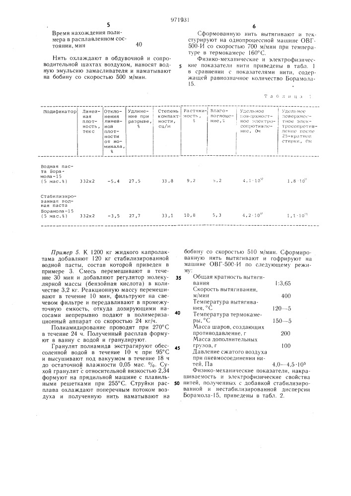 Композиция для модификации полиамидных волокон (патент 971931)