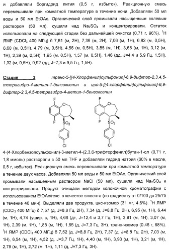 Карбоциклические и гетероциклические арилсульфоны, их применение и фармацевтическая композиция на их основе, обладающая свойствами ингибитора  -секретазы (патент 2448964)