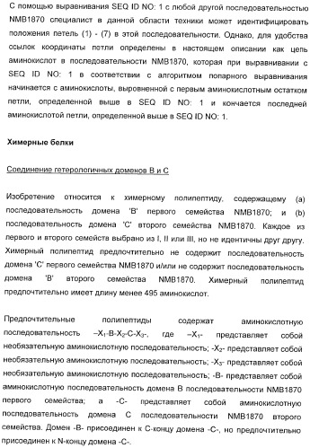 Домены и эпитопы менингококкового белка nmb1870 (патент 2375374)