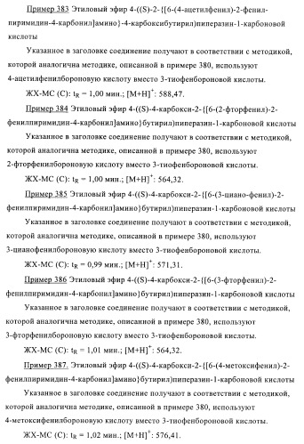 Производные пиримидина и их применение в качестве антагонистов рецептора p2y12 (патент 2410393)