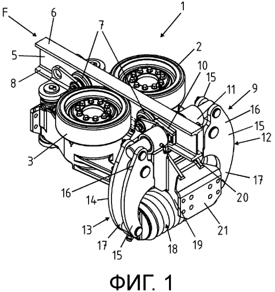 Тормозное устройство для ходовой части монорельсовой подвесной дороги (патент 2637142)
