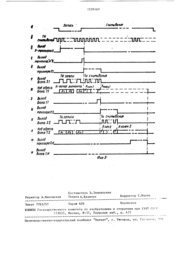 Формирователь видеосигнала (патент 1529469)