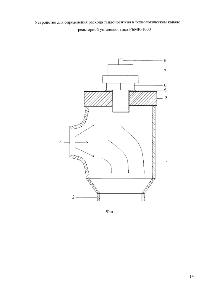Устройство для определения расхода теплоносителя в технологическом канале реакторной установки типа рбмк-1000 (патент 2643187)
