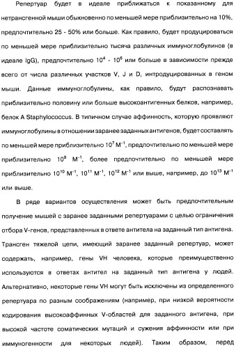 Человеческие моноклональные антитела к рецептору эпидермального фактора роста (egfr), способ их получения и их использование, гибридома, трансфектома, трансгенное животное, экспрессионный вектор (патент 2335507)