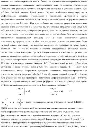Функциональная структура логико-динамического процесса последовательной сквозной активизации неактивных аргументов &quot;0&quot; второй промежуточной суммы +[s2 i]f(&amp;)-и в сумматоре f( ) при преобразовании позиционных аргументов слагаемых [ni]f(2n) и [mi]f(2n) (варианты) (патент 2450325)