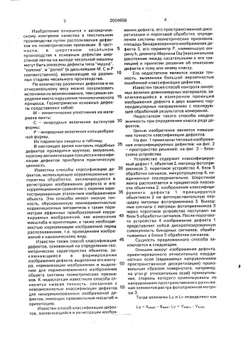 Способ классификации дефектов шерстяной ленты (патент 2004658)