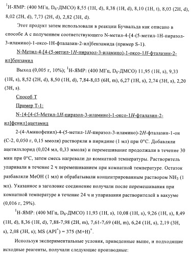 Новые производные фталазинона в качестве ингибиторов киназы аврора-а (патент 2397166)