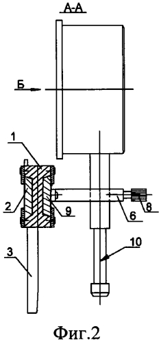 Измерительный инструмент для контроля радиуса кривизны цилиндрических поверхностей бесконечной длины (патент 2568332)