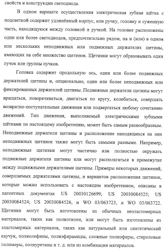 Электрические зубные щетки, излучающие свет с высокой интенсивностью (патент 2322215)