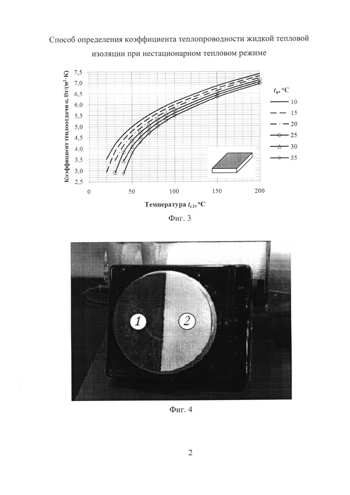 Способ определения коэффициента теплопроводности жидкой тепловой изоляции при нестационарном тепловом режиме (патент 2646437)