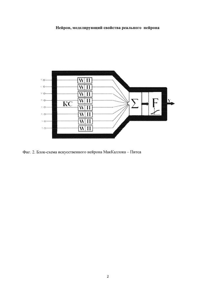 Нейрон, моделирующий свойства реального нейрона (патент 2597495)