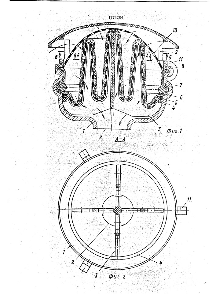 Воздухоочиститель для двигателя внутреннего сгорания (патент 1773284)
