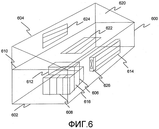 Интегрированный на основе здания блок перемещения воздуха для системы охлаждения серверной фермы (патент 2510523)