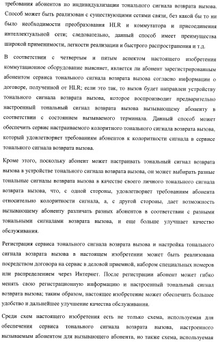 Система и способ обеспечения тональных сигналов возврата вызова в сети связи (патент 2378787)