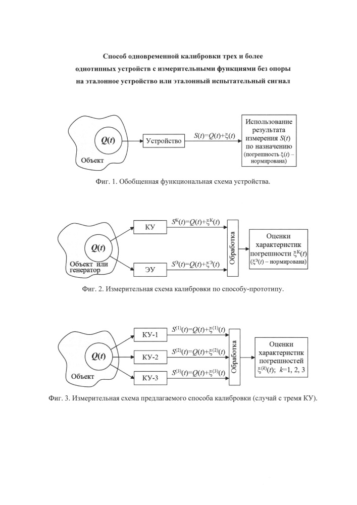 Способ одновременной калибровки трех и более однотипных устройств с измерительными функциями без опоры на эталонное устройство или эталонный испытательный сигнал (патент 2625642)