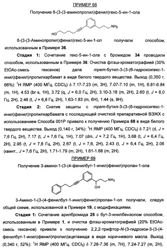 Соединения, представляющие собой алкинилфенильные производные, для лечения офтальмических заболеваний и расстройств (патент 2470910)