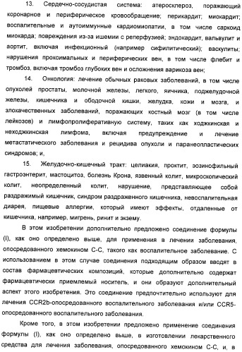 Гетероциклические соединения в качестве антагонистов ccr2b (патент 2423349)