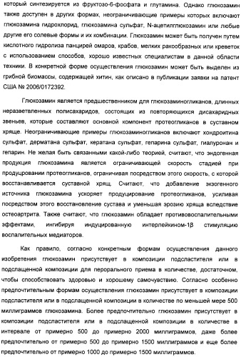 Композиция интенсивного подсластителя с глюкозамином и подслащенные ею композиции (патент 2455854)