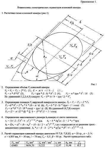 Камера сгорания поршневого двигателя (патент 2299337)