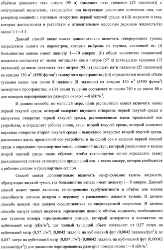 Устройство, системы и способы противопожарной защиты для воздействия на пожар посредством тумана (патент 2476252)