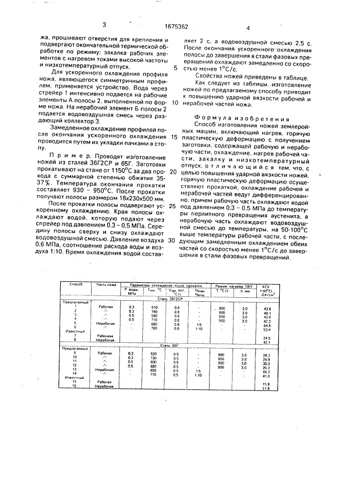 Способ изготовления ножей землеройных машин (патент 1675362)