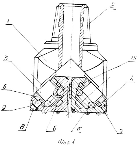 Буровое долото (патент 2496963)