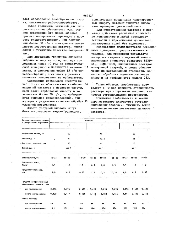 Раствор для электрохимического полирования циркония и его сплавов (патент 967124)