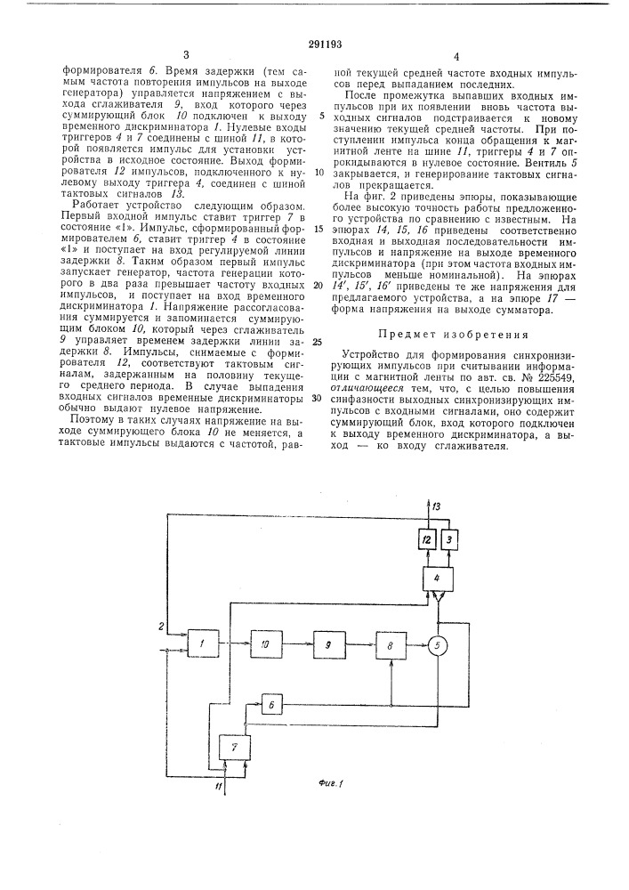 Библиотека i (патент 291193)