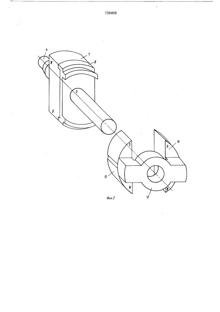 Двухскоростной синхронный электродвигатель (патент 758408)