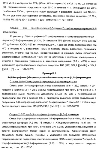 Производные ацетиленил-пиразоло-пиримидина в качестве антагонистов mglur2 (патент 2412943)