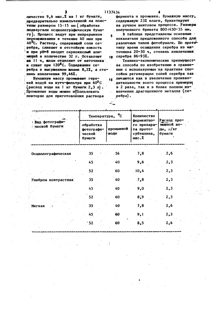 Способ регенерации солей серебра из галогенсеребряного фотографического материала (патент 1137434)