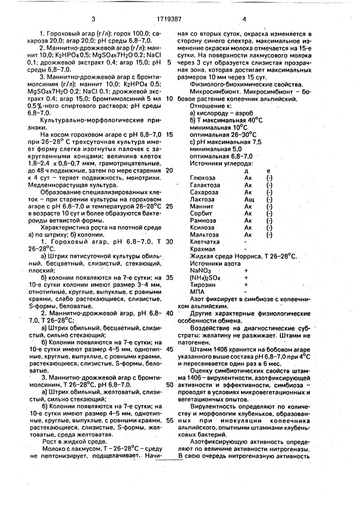 Штамм бактерий вrаdyrнizовiuм sp.(неdysаruм) для получения бактериального удобрения под копеечник альпийский (патент 1719387)