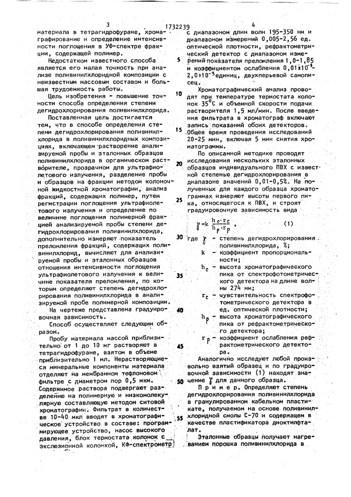 Способ определения степени дегидрохлорирования поливинилхлорида в поливинилхлоридных композициях (патент 1732239)