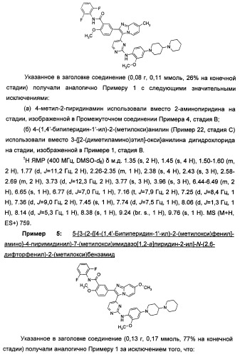 Имидазопиридиновые ингибиторы киназ (патент 2469036)