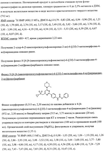 Производные морфолинопиримидина, полезные для лечения пролиферативных нарушений (патент 2440349)