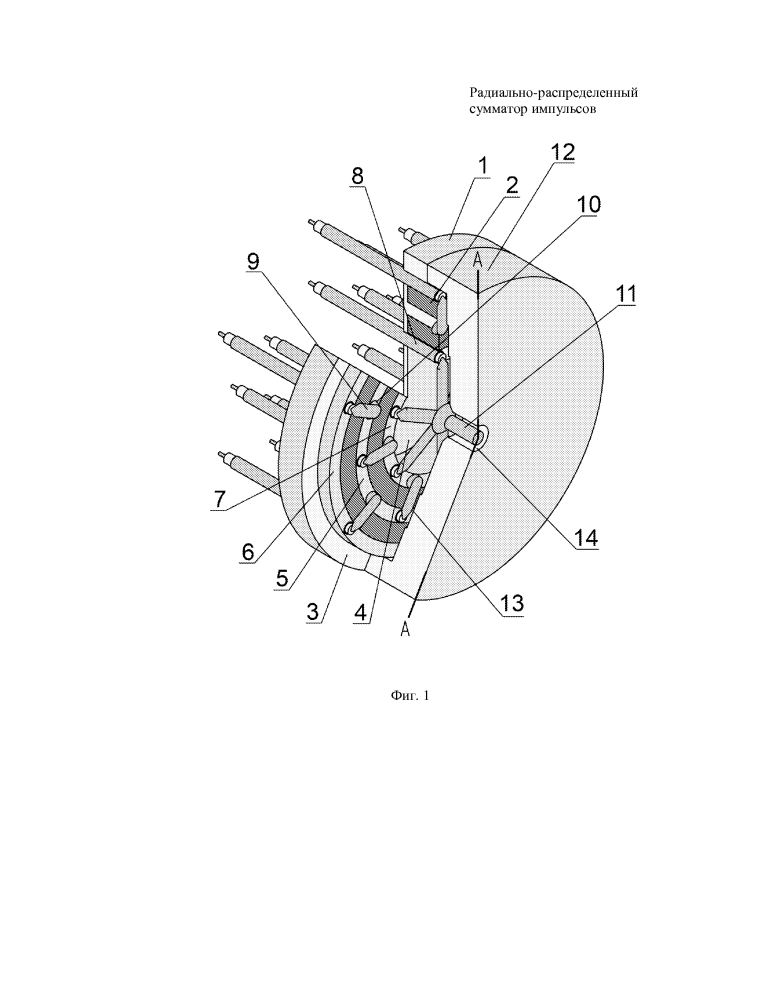 Радиально-распределенный сумматор импульсов (патент 2642805)