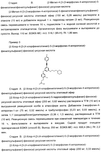 Феноксиуксусные кислоты в качестве активаторов дельта рецепторов ppar (патент 2412935)