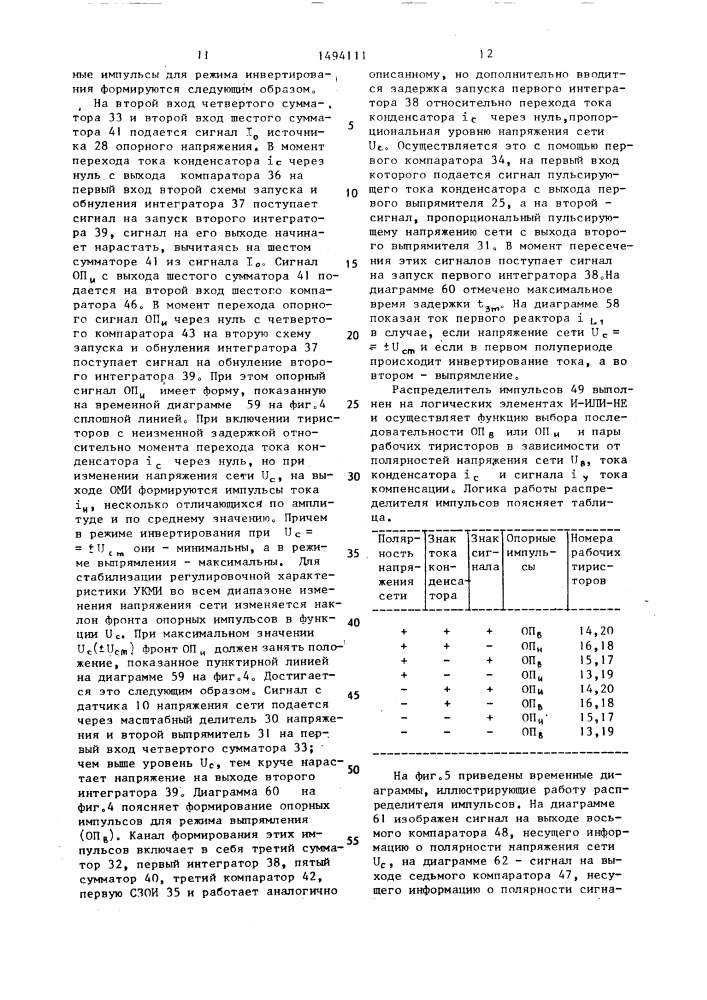 Устройство компенсации мощности искажения (патент 1494111)