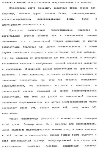 Химерные, гибридные и тандемные полипептиды менингококкового белка nmb1870 (патент 2431671)