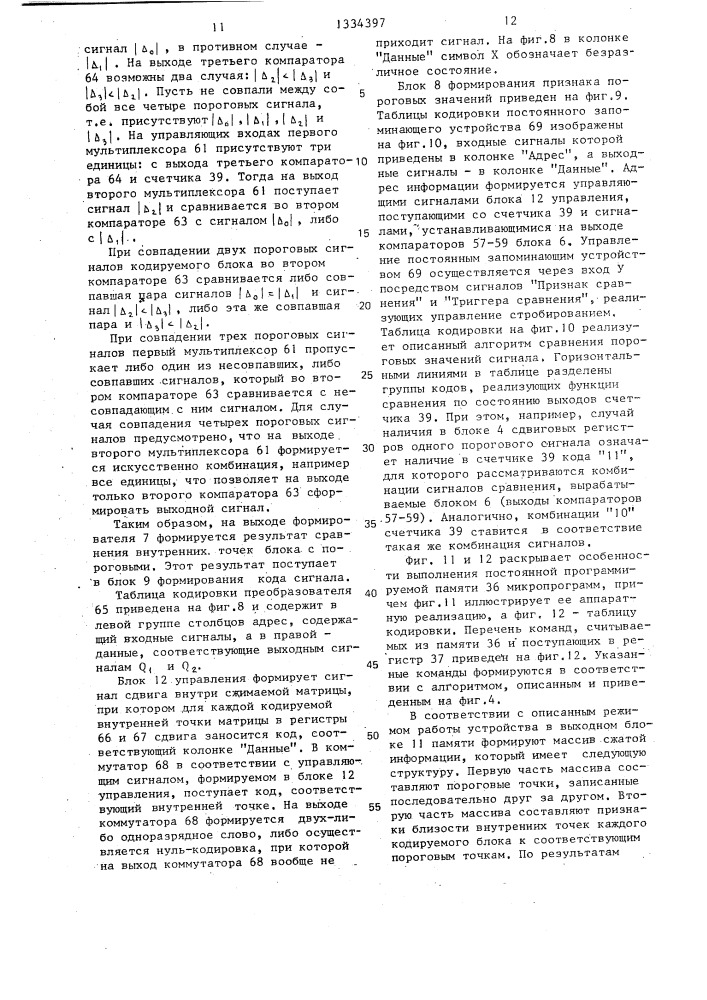 Устройство сжатия цифрового телевизионного сигнала (патент 1334397)