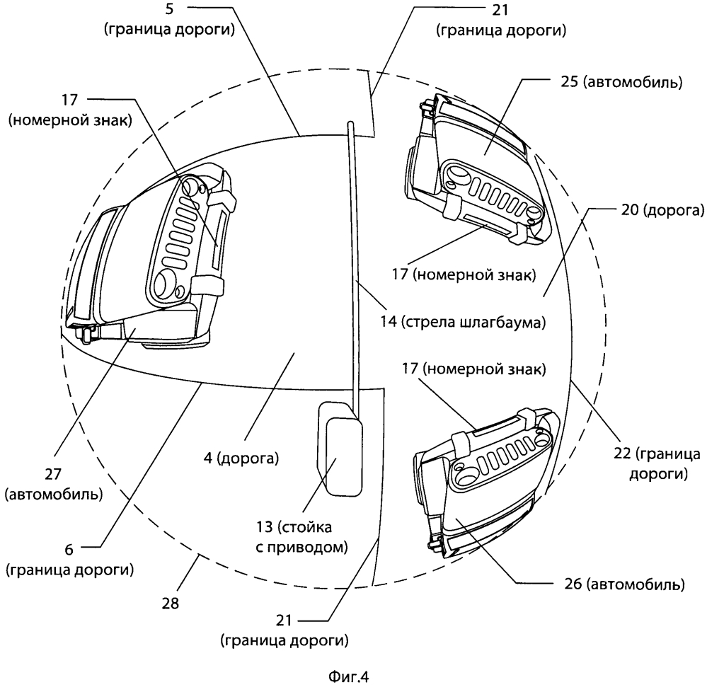 Способ и система управления пропуском автомобилей через заданную границу (патент 2599954)