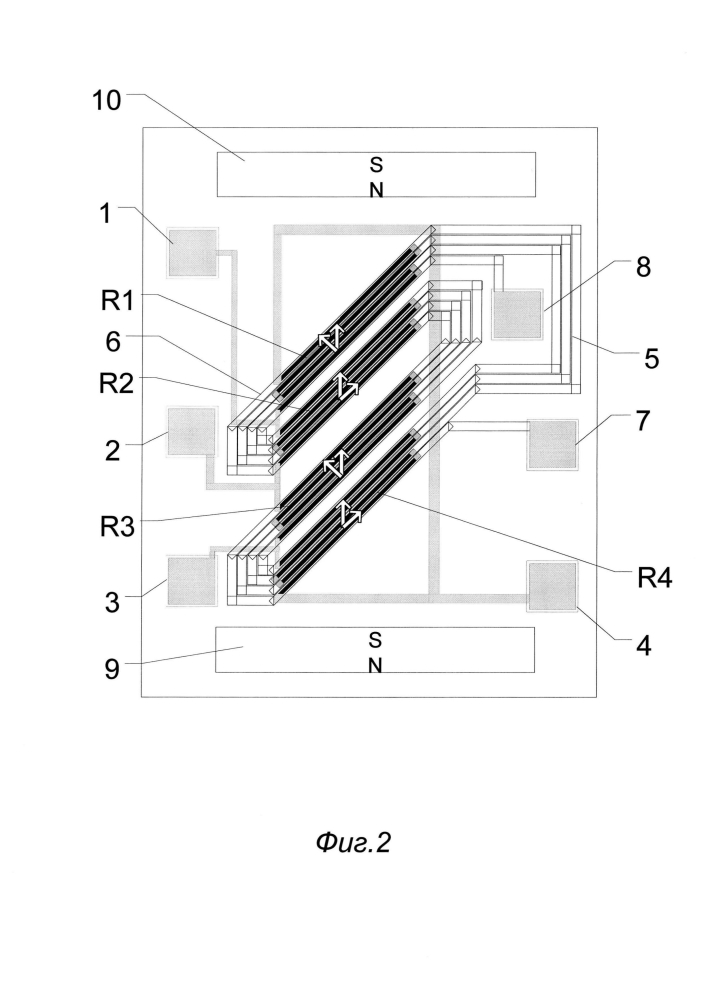 Магниторезистивный датчик тока (патент 2601281)